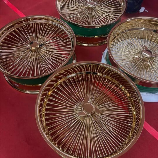 Forged Alloy Gold Luxury Customized High Strength Lightweight Spoke Wire Wheels New Fit for Cullinan