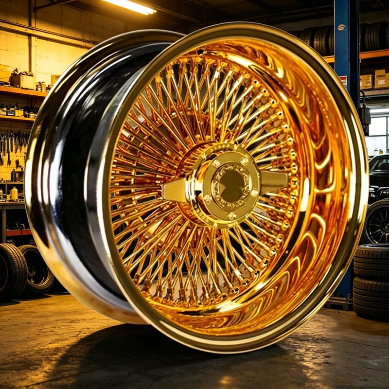 New Chrome Plated Steel Rims 14x7 Reverse 100 Lowrider 13 Inch Multi Spoke Wheels High Strength Gold Finish Fit for Cullinan New Chrome Plated Steel Rims 14x7 Reverse 100 Lowrider 13 Inch Multi Spoke Wheels High Strength Gold Finish Fit for Cullinan