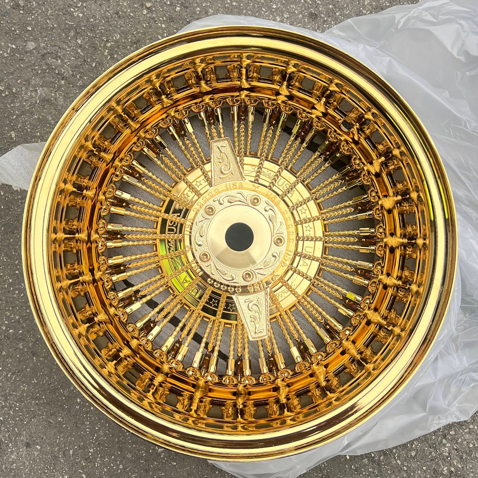 14" Gold Wire Spoke Forged Aluminium Alloy Wheels PCD 4x114.3/5x112mm Fit Classic Cars W124 W202 W203 W204 B6 B7L AD0512 AN5 AN9 14" Gold Wire Spoke Forged Aluminium Alloy Wheels PCD 4x114.3/5x112mm Fit Classic Cars W124 W202 W203 W204 B6 B7L AD0512 AN5 AN9