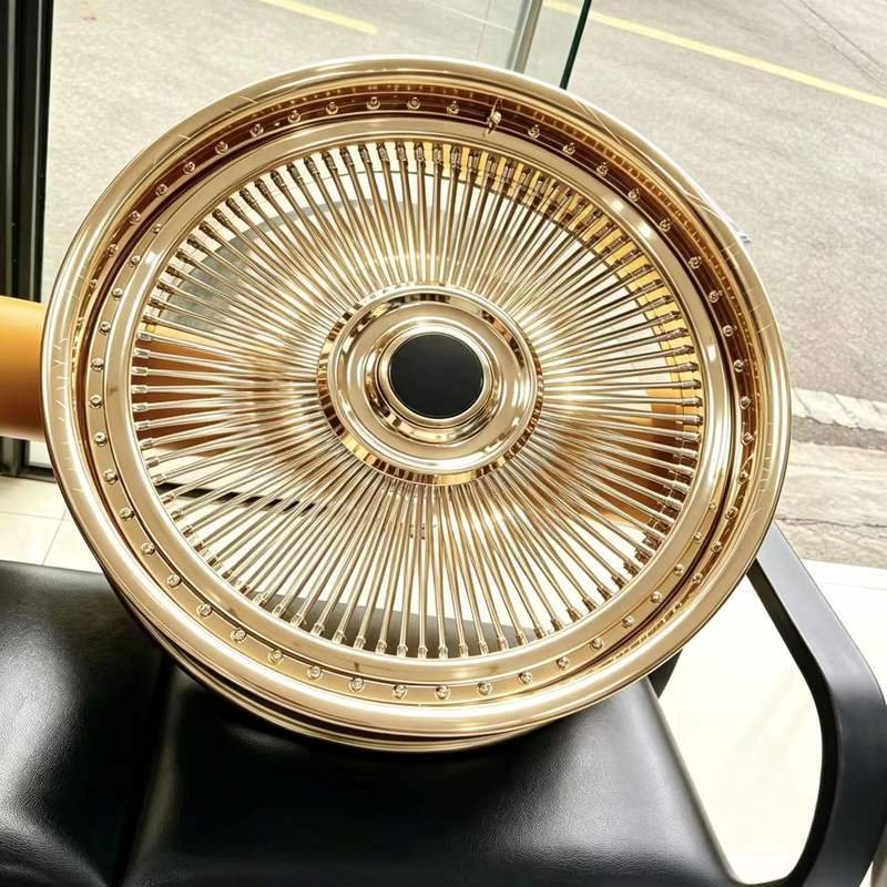 22 24 26 Inch Custom All Gold Wire Spoke Aluminium Alloy Wheels High Performance Lightweight Corrosion Resistant Made in China 22 24 26 Inch Custom All Gold Wire Spoke Aluminium Alloy Wheels High Performance Lightweight Corrosion Resistant Made in China