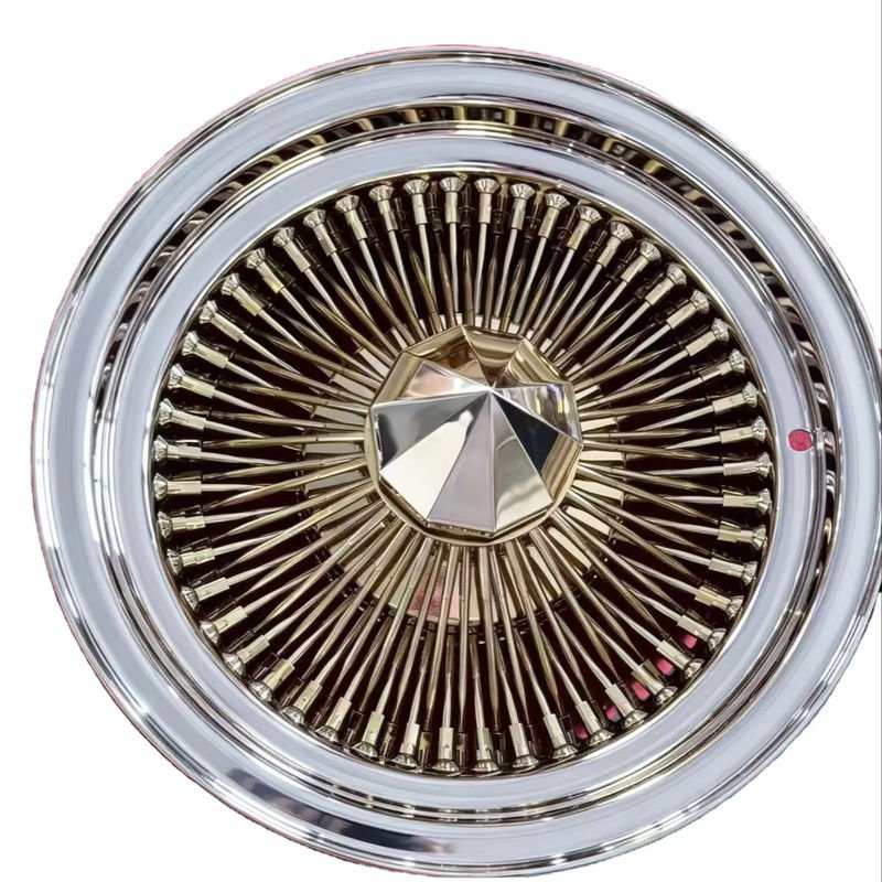 New Forged Steel Wire Spoke Wheels 26 Inch 5x114.3 70mm ET Gold Chrome Plated Luxury Rims for Cullinan New Forged Steel Wire Spoke Wheels 26 Inch 5x114.3 70mm ET Gold Chrome Plated Luxury Rims for Cullinan