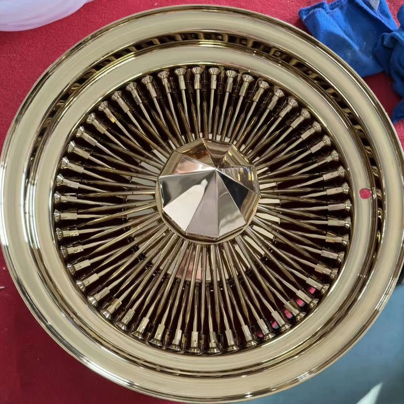 Multi-spoke Chrome Wire Wheels, Diamond Center Caps, 13/14/20/22/24/26", for Lowrider American Classic Cars. Multi-spoke Chrome Wire Wheels, Diamond Center Caps, 13/14/20/22/24/26", for Lowrider American Classic Cars.