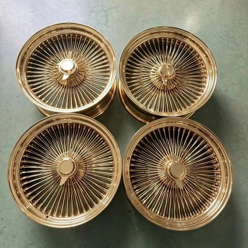 26-inch Gold Spoke Wire Wheel Rim 26-inch Gold Spoke Wire Wheel Rim