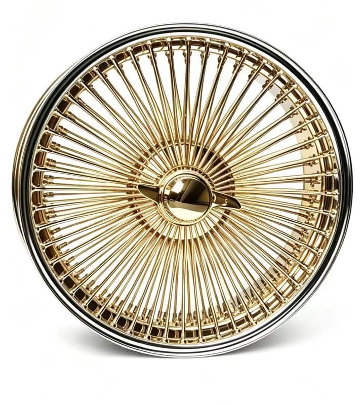 New Forged Steel Wire Spoke Wheels 24 Inch 5x114.3 70mm ET Gold Chrome Plated Luxury Rims for Cullinan New Forged Steel Wire Spoke Wheels 24 Inch 5x114.3 70mm ET Gold Chrome Plated Luxury Rims for Cullinan