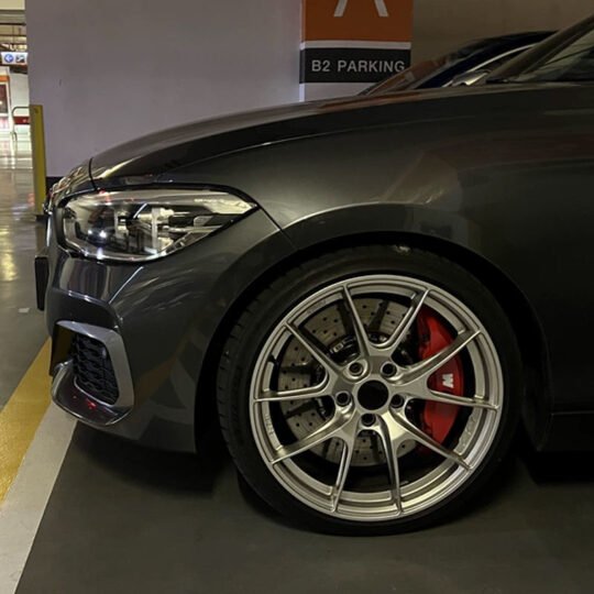 New 19" Forged Powder Coated Black Polished AMG Multi-Spoke Alloy Wheels with 25mm/20mm Offset
